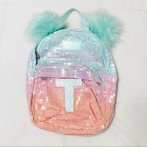 justice ombre mint green sequin mini backpack <3